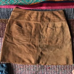 Suede skirt